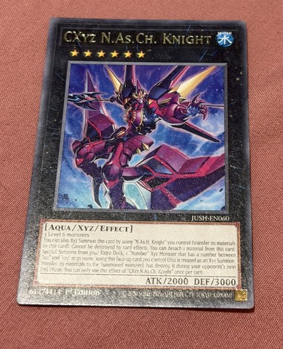 CXyz N.As.Ch. Knight JUSH-EN060 Justice Hunters Yu-Gi-Oh Rare - photo 2