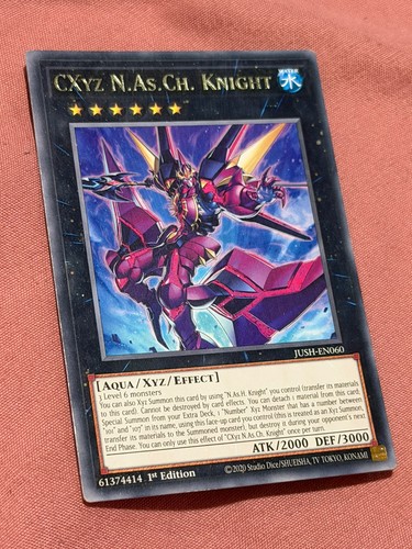 CXyz N.As.Ch. Knight JUSH-EN060 Justice Hunters Yu-Gi-Oh Rare - photo 4