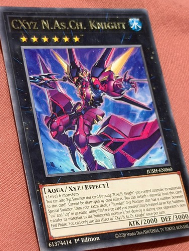 CXyz N.As.Ch. Knight JUSH-EN060 Justice Hunters Yu-Gi-Oh Rare - photo 5