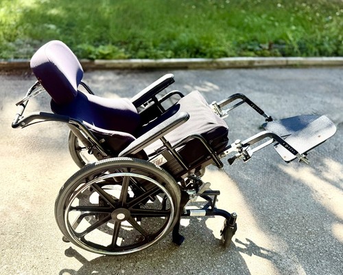 Maple Leaf Super Tilt Wheelchair (16” x 18”) with ROHO Cushion