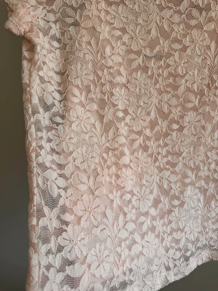 Hollister Lace Baby Tee Pink - photo 2
