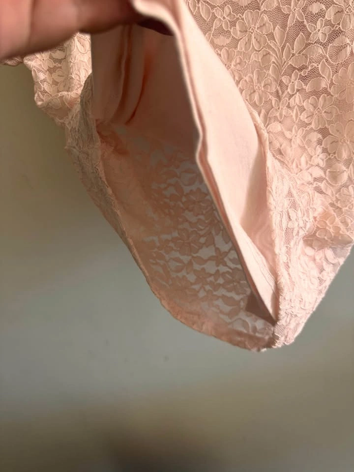 Hollister Lace Baby Tee Pink - photo 5