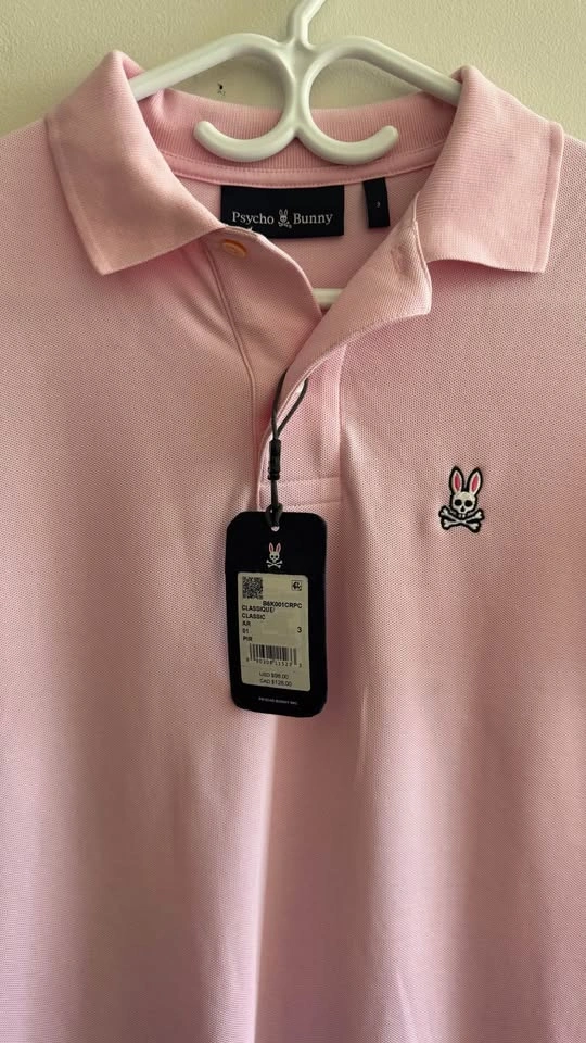 Psycho Bunny Classic Polo Shirt Pink - photo 3