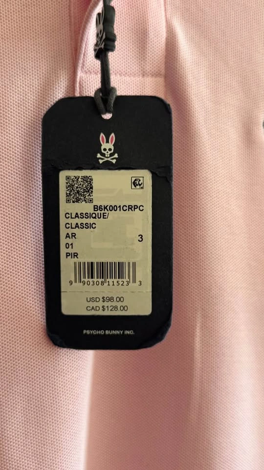 Psycho Bunny Classic Polo Shirt Pink - photo 4