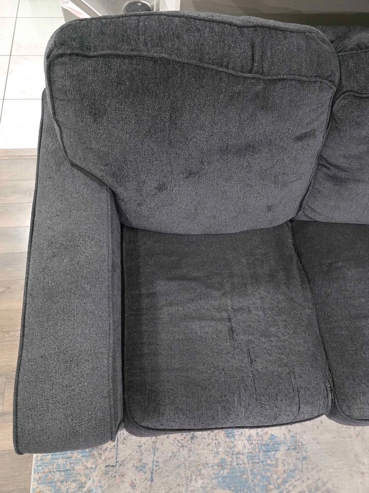 FREE Well-loved pull out sofa. Must be gone by Sept 27th. - photo 2