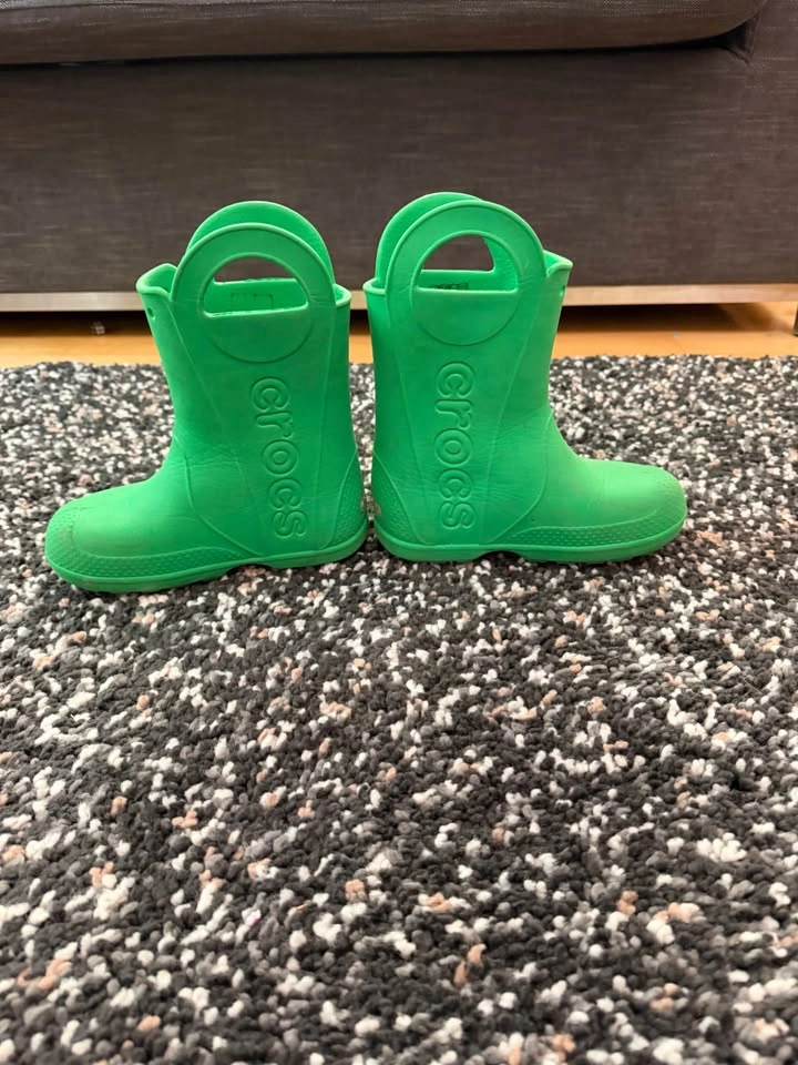 Crocs Kids Rain Boots – Green – Size 13 - photo 2