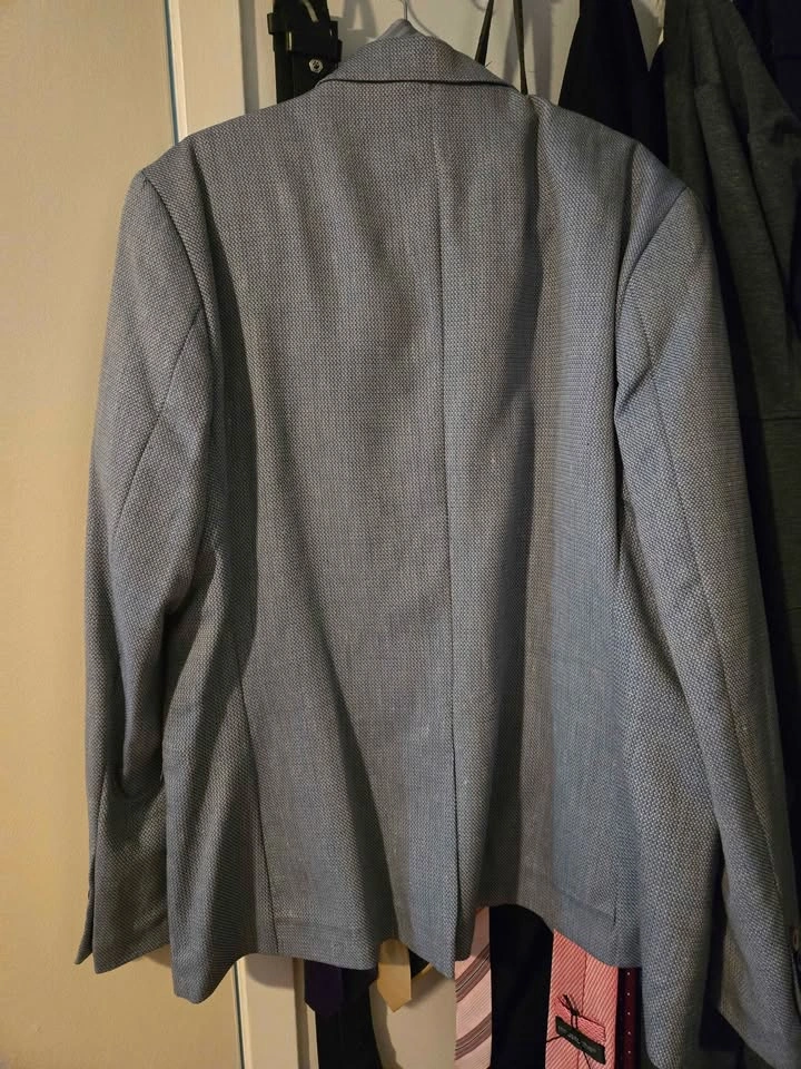 Zora Light Blue Textured Blazer - photo 2