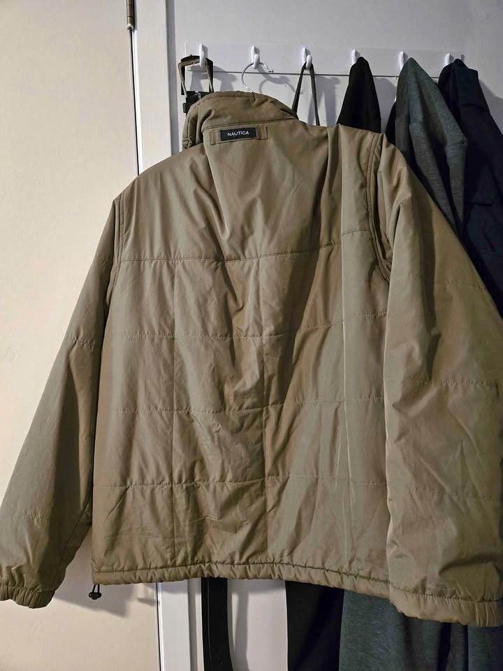 Nautica Quilted Fleece-Lined Jacket for Men