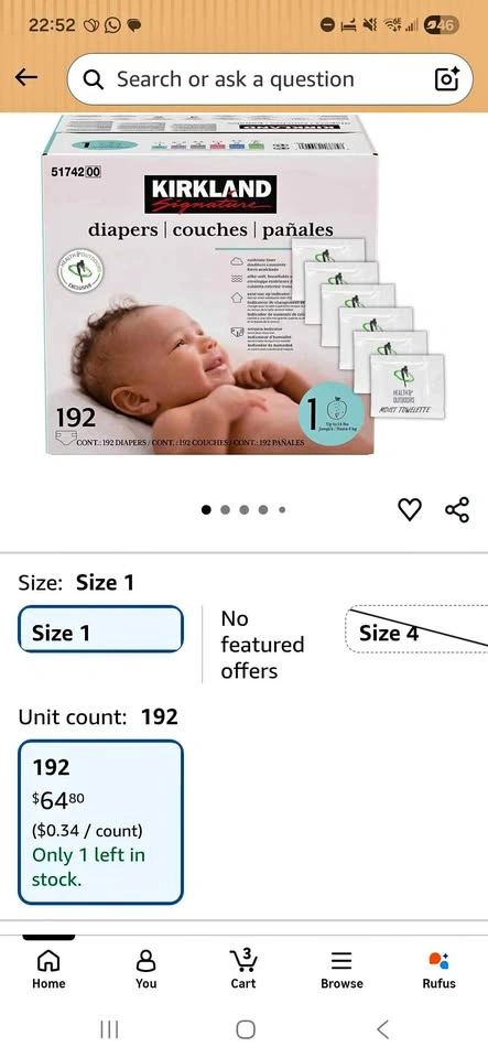 Kirkland Signature Diapers