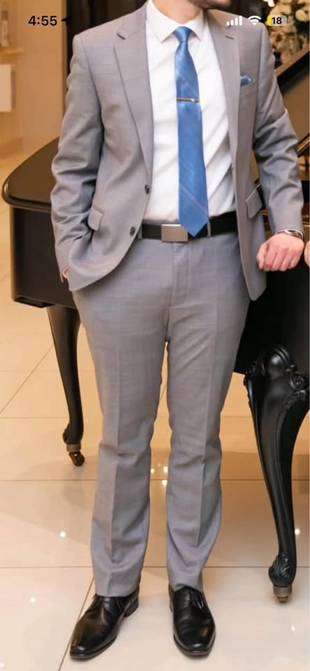 Light Grey Calvin Klein Suit (42R, 36W) - photo 2