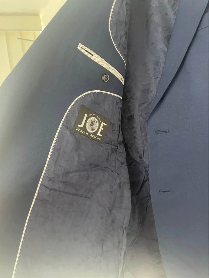 Royal Blue Joseph Abboud JOE Skinny Fit Suit (2-Piece) | 42R - photo 3