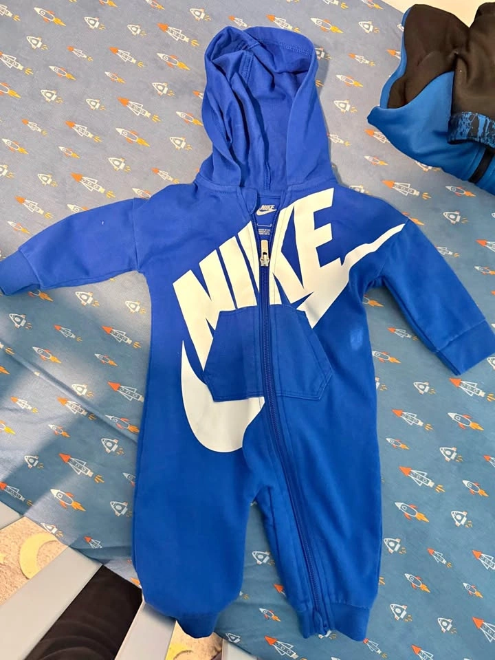 Nike Baby Hooded Romper and Tracksuit Set