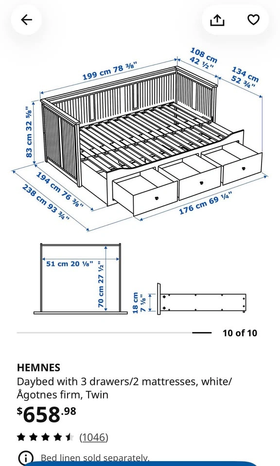 Ikea Daybed Hemnes - photo 3
