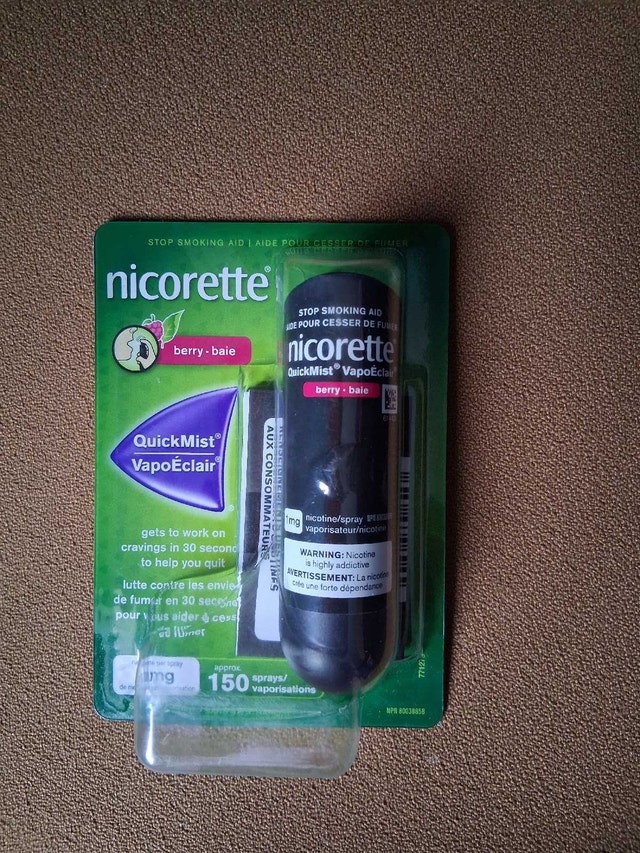 Nicorette QuickMist Berry Flavor Stop Smoking Aid