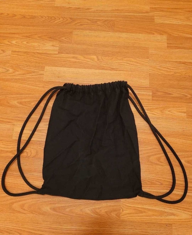 Black Music Note Drawstring Backpack - photo 2