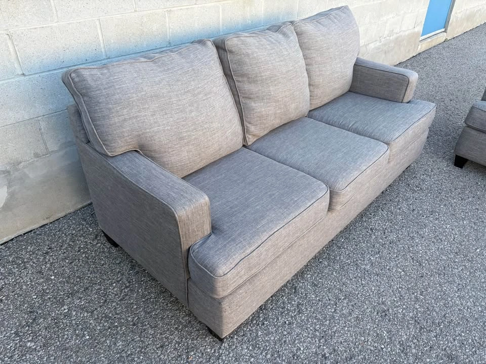 Grey 2 Piece Sofa Set - Delivery Available - photo 4