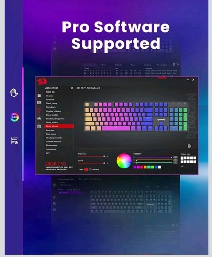 Redragon Sindri Pro K671-KS Mechanical Bluetooth RGB Keyboard - photo 5