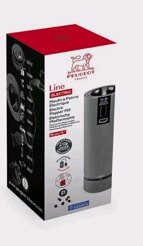 Peugeot Line Electric Rechargeable Pepper Mill 6" Gray - photo 2