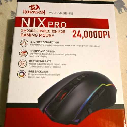 Redragon NIX Pro M914P-RGB-KS Gaming Mouse 24000 DPI 9Btn