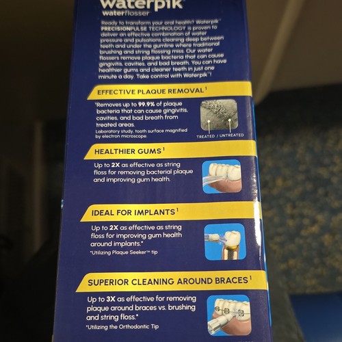 Waterpik Cordless Advanced 2.0 Water Flosser WP-580CD Blue - photo 3