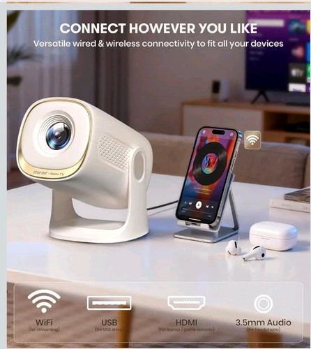 Miroir RK100 Roku TV Smart Desktop Projector 720p Dolby Audio Au - photo 5
