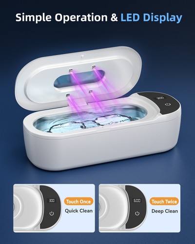 KUNPHY SC-200 UV Ultrasonic Cleaner 400mL Capacity LED Display - photo 4