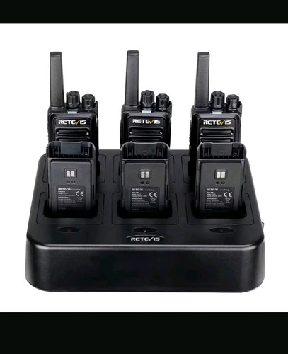 Retevis RT68 FRS Radio 6 Pack with Multi-Unit Charger