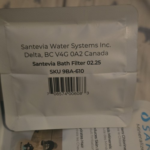 Santevia Bath Filter Mineral Filtration Chlorine Removal - photo 2