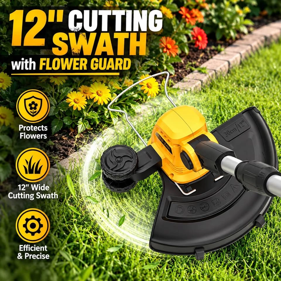ZEGJAW 20V Cordless String Trimmer & Edger – Battery + Charger - photo 4