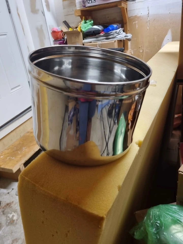 4-5 litres stainless steel storage container - photo 2