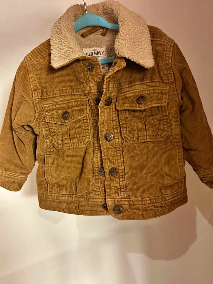 Stylish tan corduroy jacket (24 month toddler)