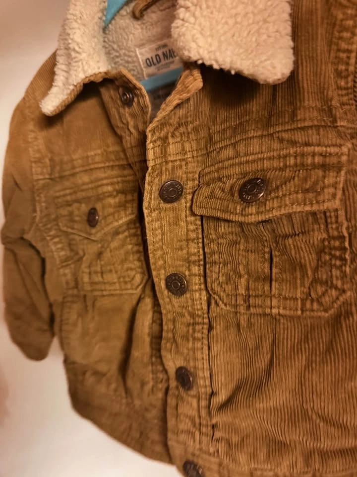 Stylish tan corduroy jacket (24 month toddler) - photo 2