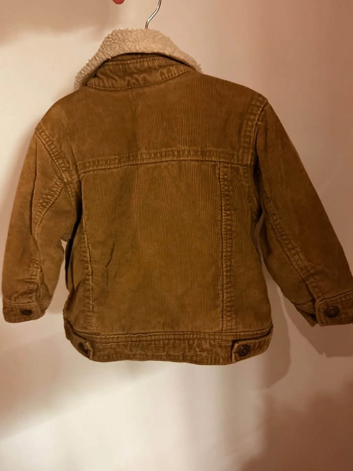 Stylish tan corduroy jacket (24 month toddler) - photo 3