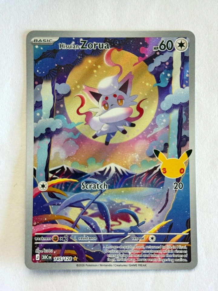 Hisuian Zorua - 145/128 - ME: 30th Celebration (30C)