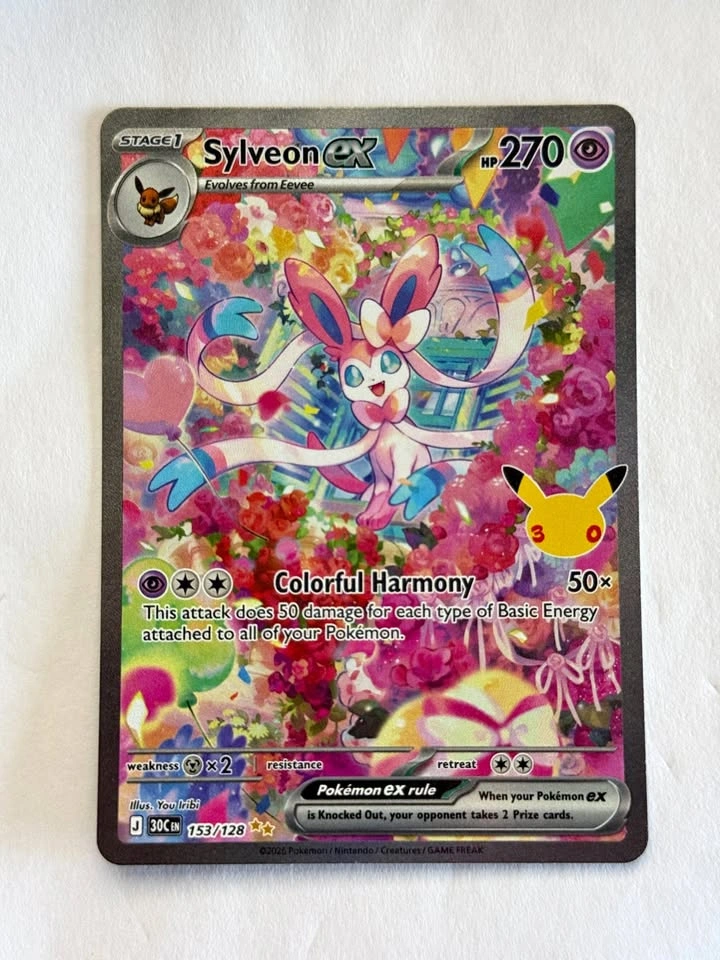Sylveon ex - 153/128 - ME: 30th Celebration Pokemon
