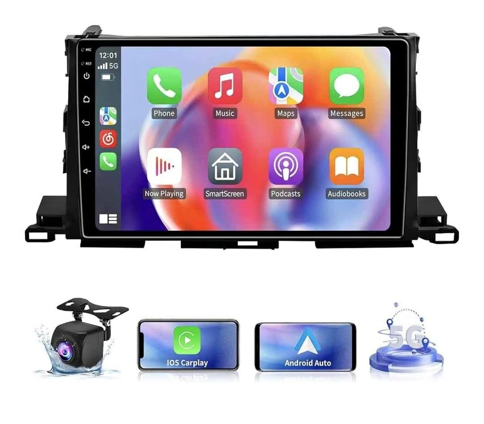 5G WiFi Car Stereo for Toyota Highlander 02-08 - CarPlay/Android