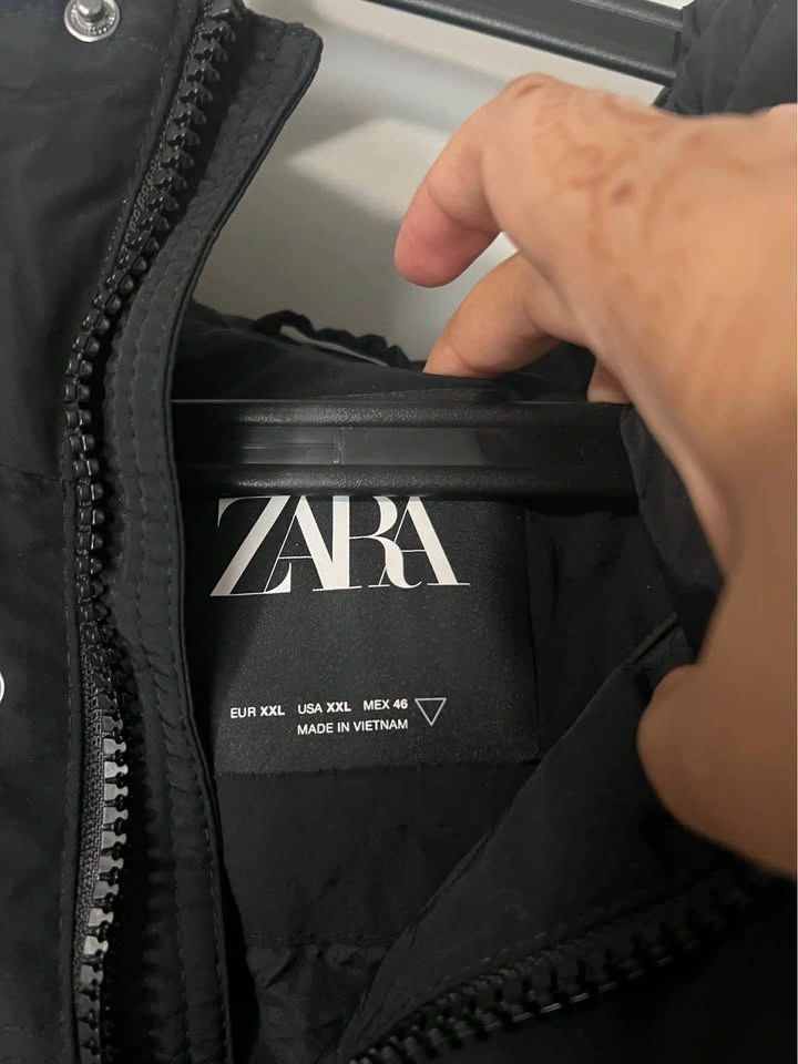 Zara DNWR Black Parka Jacket Size XXL - photo 3