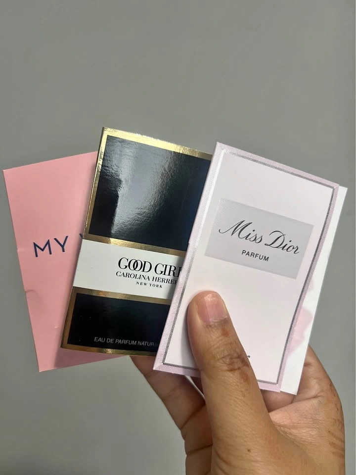 Perfume Sample Lot - Dior, Carolina Herrera, Giorgio Armani