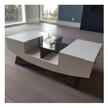 Modern White Coffee Table with Glass Top (No Drawer) - photo 3