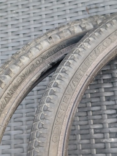 Older ODYSSEY AITKEN 20" BMX Tire Pair 20x1.90 / 2.125 - photo 5