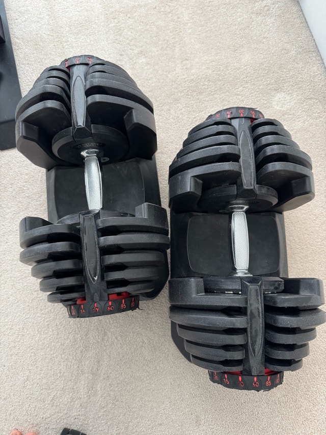 Adjustable dumbbell set (10lbs-90lbs) - photo 2