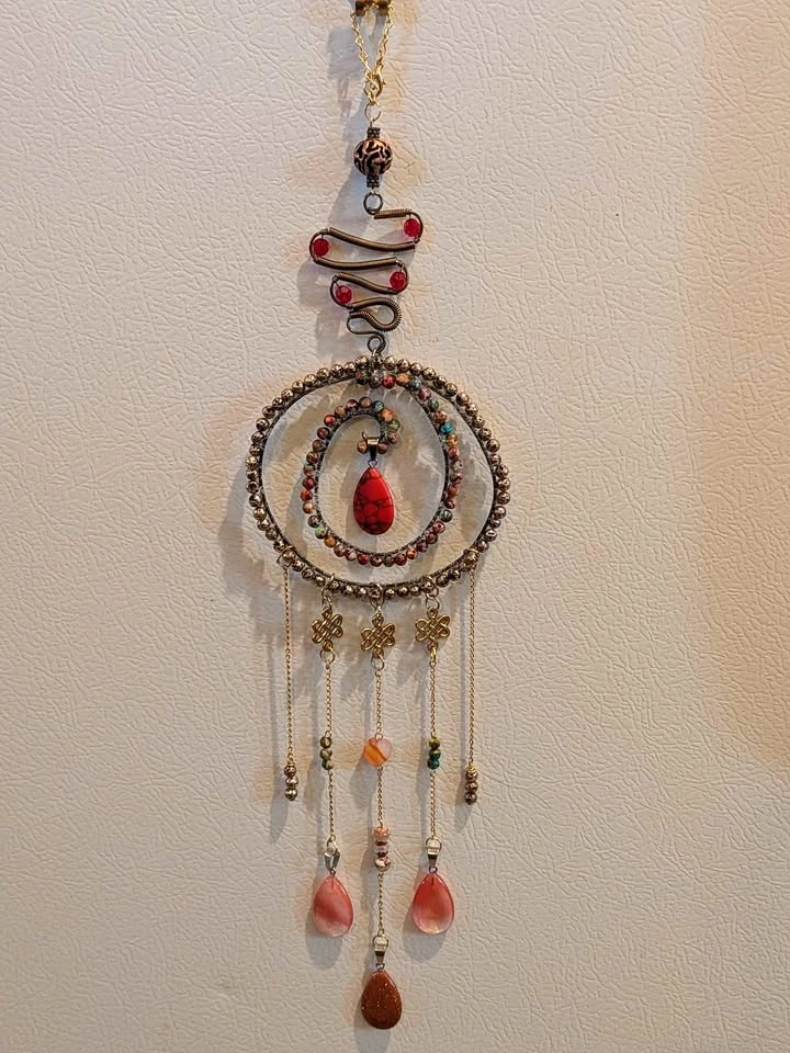 Rose Fire Sun Catcher