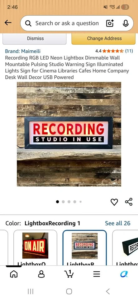Maimeili Recording RGB LED Neon Lightbox Sign