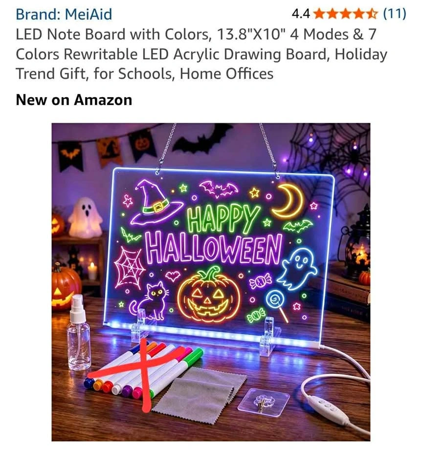 MeiAid LED Acrylic Note Board