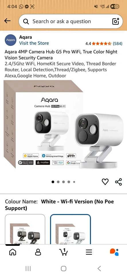 Aqara Camera Hub G5 Pro Wi-Fi Security Camera