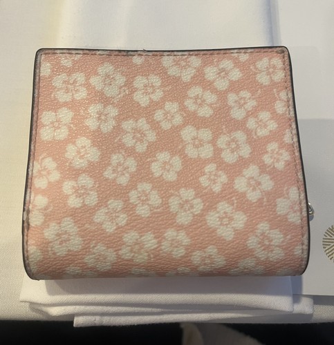 Coach CFE05 Snap Wallet Pink Ditsy Floral Gold C Charm - photo 2