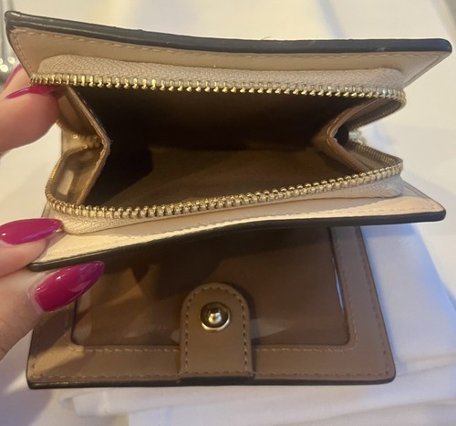Coach CFE05 Snap Wallet Pink Ditsy Floral Gold C Charm - photo 5