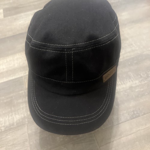 Roots Black Cotton Military Style Womens Cap