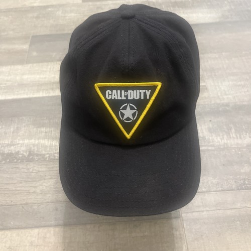 Call Of Duty Black Cotton Adjustable Mens Baseball Cap