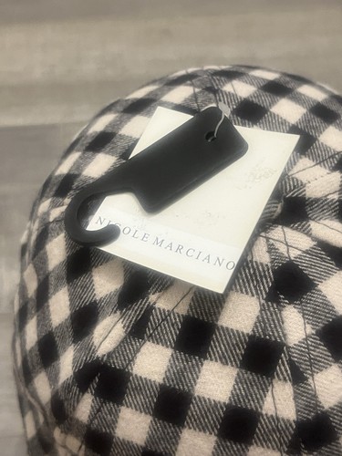 Nicole Marciano Gingham Check Adjustable Cap With Star Y2K - photo 2